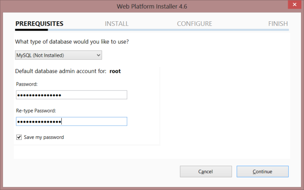 Database engine configuration