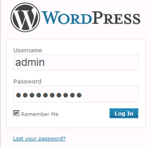 WordPress login