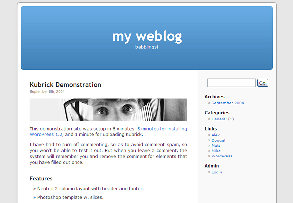 WordPress Default Theme