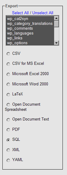 phpMyAdmin backup export.png