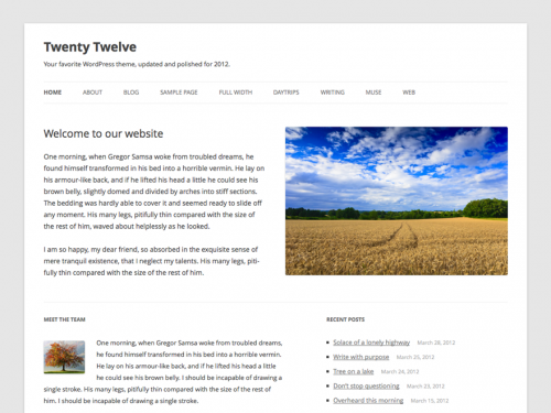 WordPress Default Themes « WordPress Codex